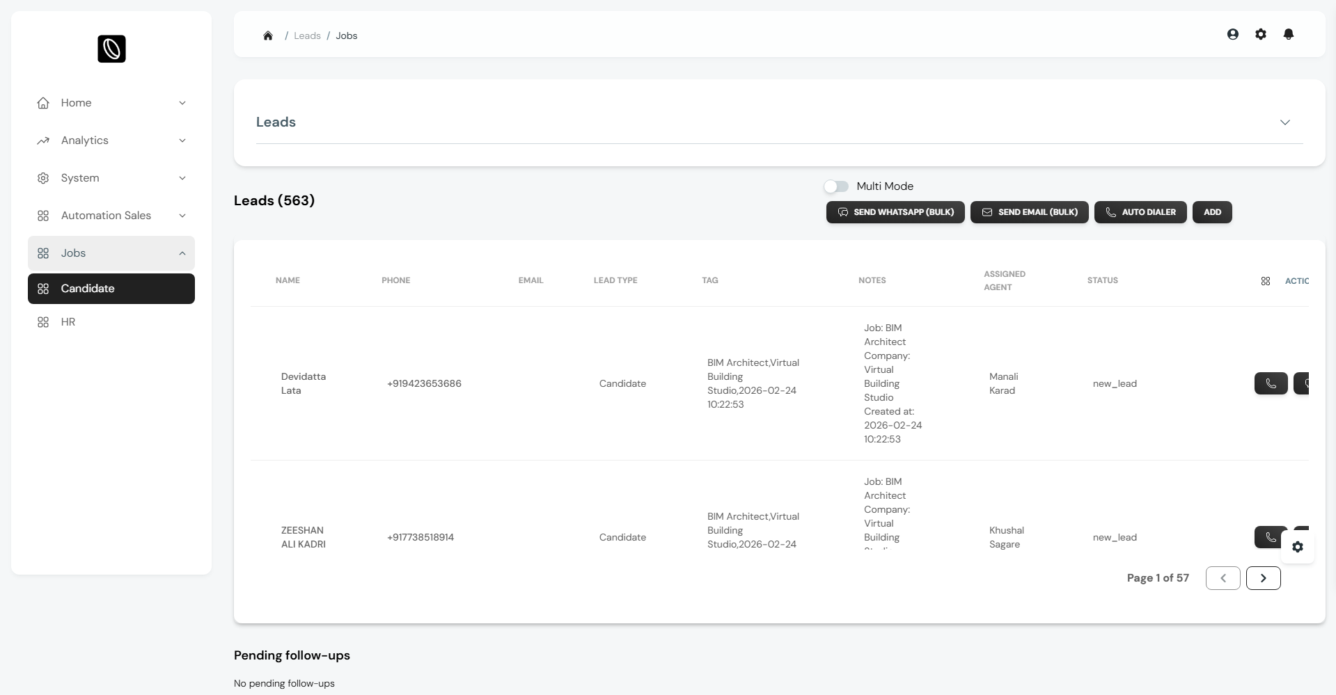 VADsoft OmniCore CRM